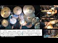 We are the champions  queen  drum cover by cyc  cycdrumusic  score  sheet music