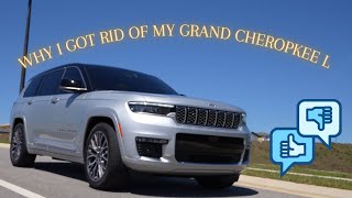 Like, Dislikes, and why I ended up getting rid of my Grand Cherokee L Summit Reserve