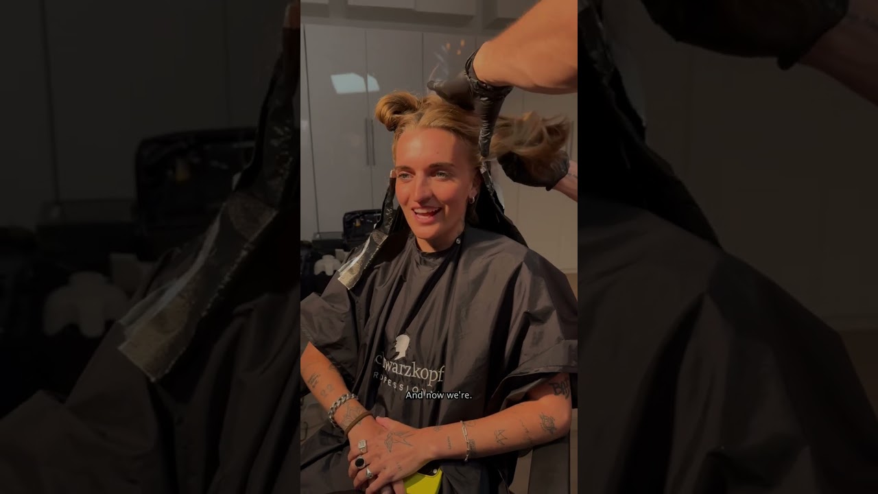 We think twelve-year-old G would love this cut and color. (🎥: Schwarzkopf Professional) 