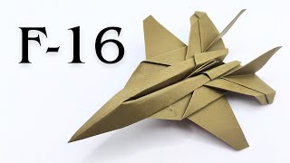 Origami F-16 tutorial 🛩️ How to make a paper planes