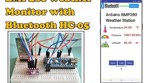 BMP280 weather Monitor with Bluetooth HC-05