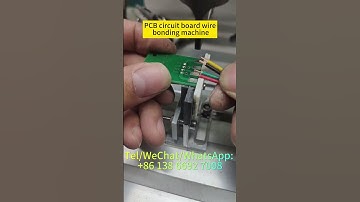 PCB circuit board wire bonding machine #solderingmachine #automaticsolderingmachine #soldering