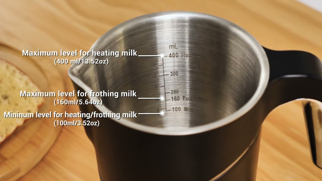 Milk Frother - iTRUSOU Electric Milk Steamer Frother, Hot Cold Milk Warmer  Frothers Steamer Foam Maker (Black + Gold)…