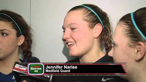 Medfield's Lauren Petit, Jennifer Narlee and Payto...