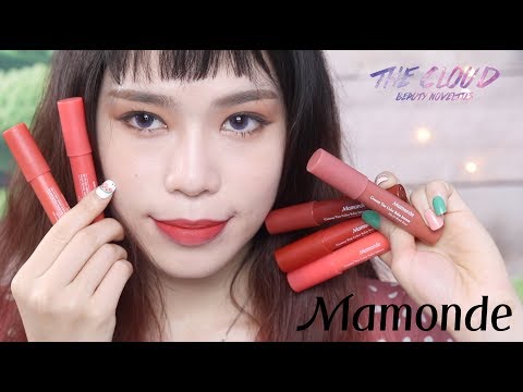 Bảng Màu Son Mamonde Tint - MAMONDE CREAMY TINT COLOR BALM INTENSE REVIEW & SWATCH | Son bút chì sáp Mamonde