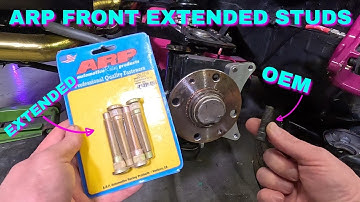 ARP EXTENDED FRONT WHEEL STUD INSTALATION : MX5 MIATA TURBO BUILD pt 71