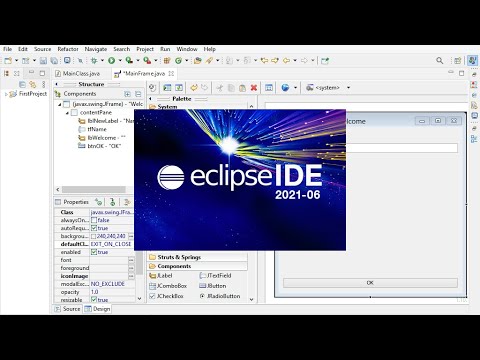 Create your first Java GUI using Eclipse IDE 2021