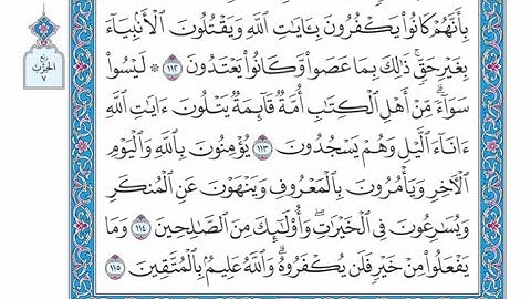 الربع الثاني من الحزب ٧ من القرآن الكريم - الشيخ ياسر سلامة حدر