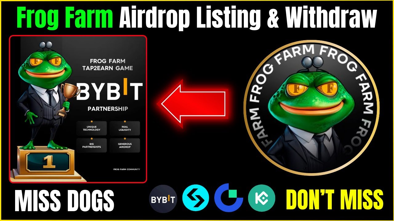 Frog Farm Airdrop Update | Frog Farm Airdrop Listing & Withdraw | Frog Farm Airdrop Launch Bybit |