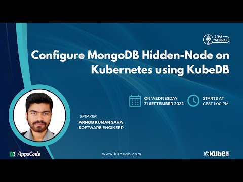 Configure MongoDB Hidden Node on Kubernetes using KubeDB