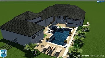 Custom Pool Design By: Kevin Hernandez of Keith Zars Pools.