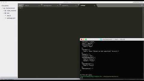 Setup Mocha and Chai Test Environment. 3 mins!