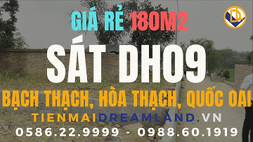 ĐẤT NỀN PHÚ CÁT - QUỐC OAI  180m2 Bạch Thạch, Hòa Thạch, Quốc Oai