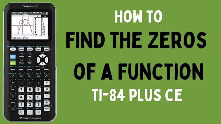 Find the Zeros of a Function on TI-84 Plus CE