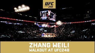 ZHANG WEILI WALKOUT UFC248