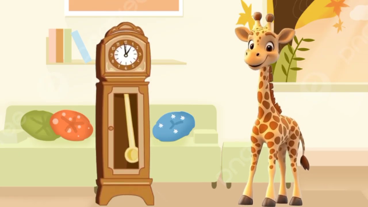 Песенка про жирафа Хикори Дикори Док | Детские стишки и песенки | Время стишков для детей