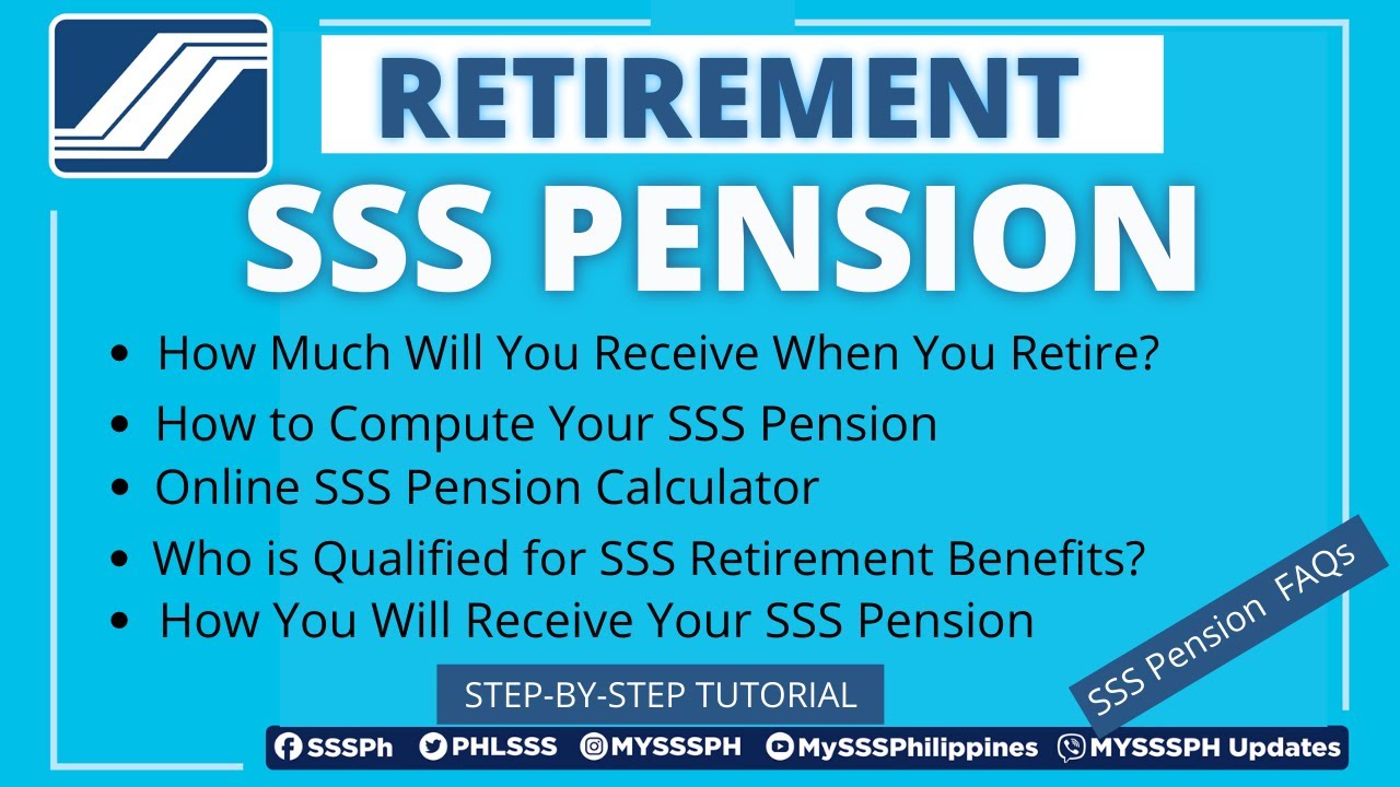 Sss Retirement Pension How Much Will You Receive When You Retire W