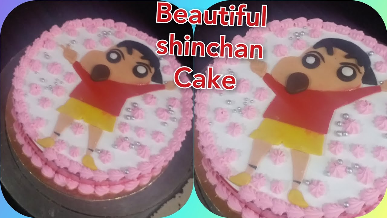 Beautiful shinchan cake #long #viral  - YouTube