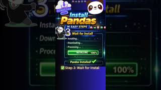 Install Pandas in Python ⚡ Easy Beginner Guide | pip install pandas#shorts#ai#tech #python #coding