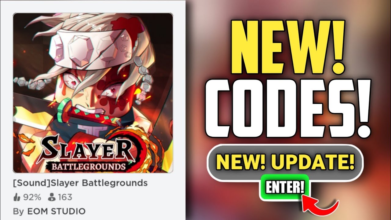 Slayer Battlegrounds Codes - Roblox December 2023 