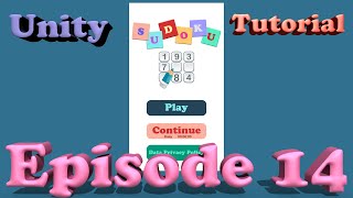 Sudoku Unity Tutorial - Episode 14
