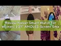 Review Yoever Smart Watch for Women, 1.27" AMOLED Screen Smartwatch with Answer/Make Call for iPhone