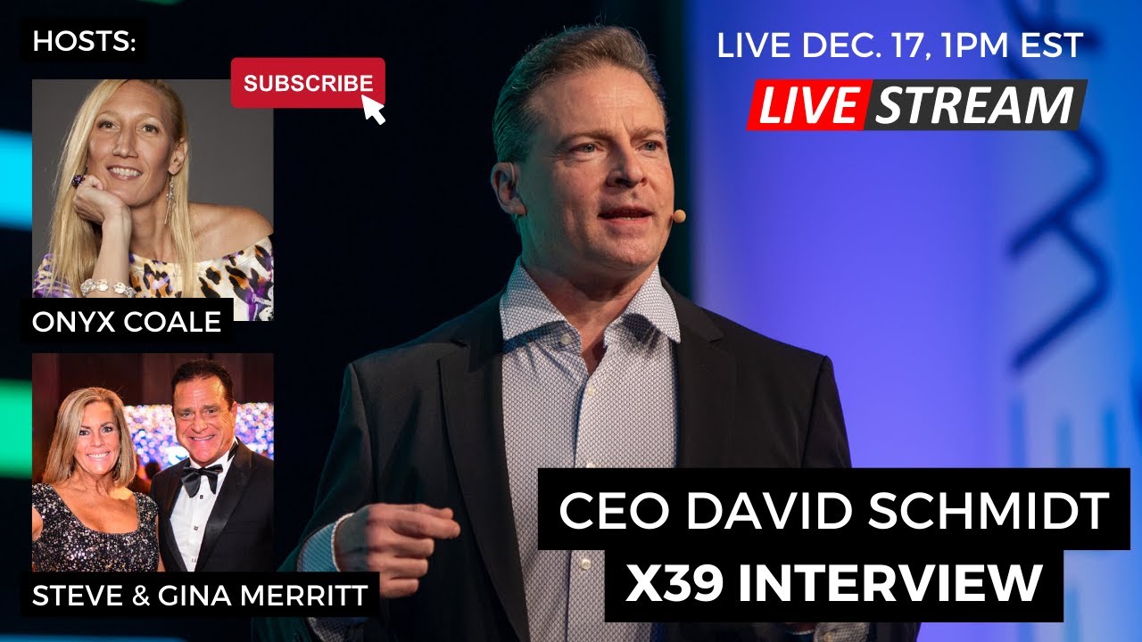 CEO David Schmidt Q&A | Onyx Coale Network Marketing | Lifewave X39