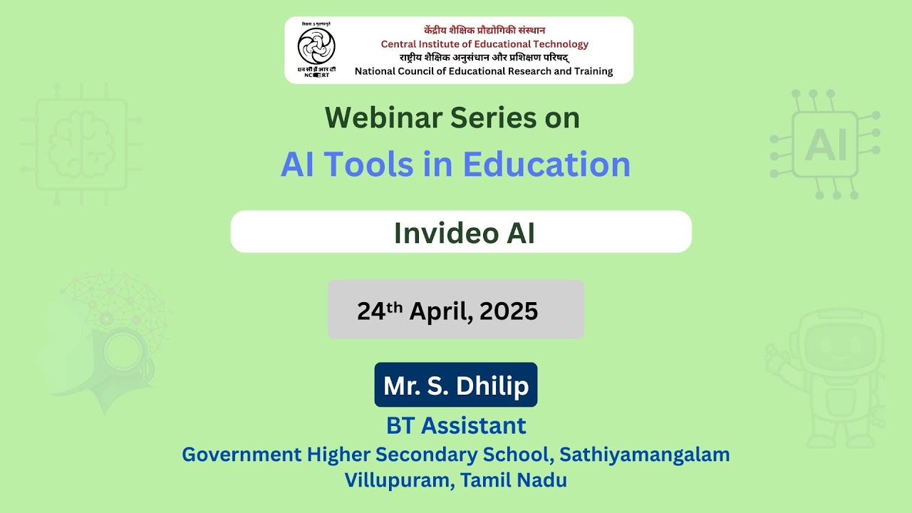INVIDEO AI | Webinar Series on AI Tools in Education - YouTube