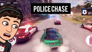 Getting chased by cops in ASPHALT 9