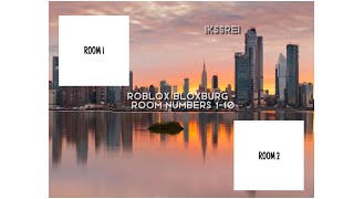 Roblox bloxburg - room numbers 1-10❤️