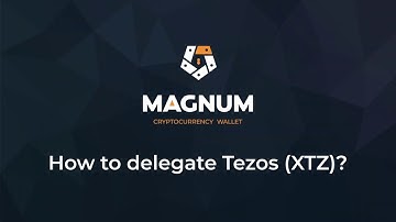 How to delegate Tezos in Magnum?