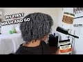 DOING A WASH N GO ON MY NATURAL HAIR!!