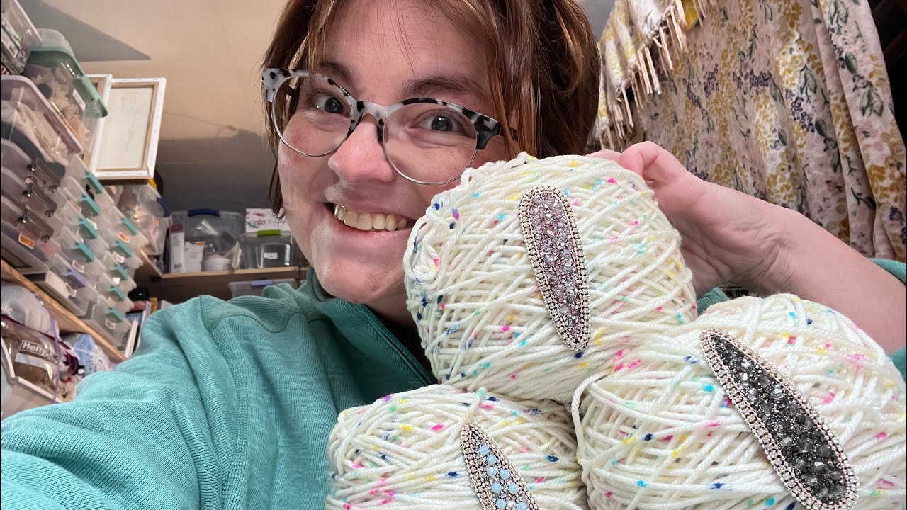 Yarn winding and project update! crochet yarn yarnlove YouTube