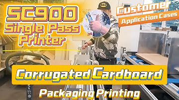 Sunthinks SC900 digital single pass printer for corrugated packaging One pass printing Auto feeder