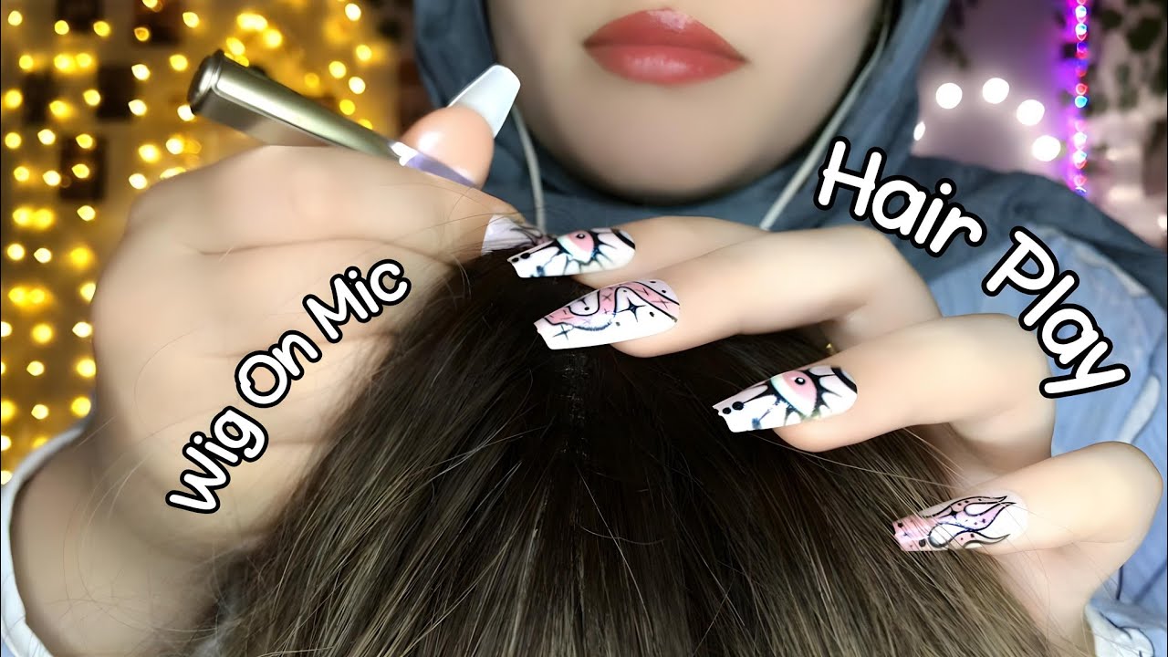 ASMR 💆🏻‍♀️ Wig On Mic – Scalp Scratching, Plucking & Soothing Massage | No Talking Just Tingling