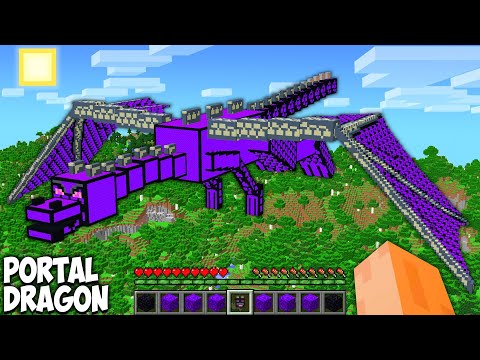 What if YOU BUILD PORTAL IN THE FORM OF ENDER DRAGON in Minecraft ! NEW SECRET BIGGEST ENDER DRAGON