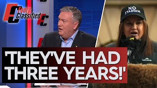 Eddie McGuire gets fired up over the Tassie stadium protests - Footy Classified | Footy on Nine