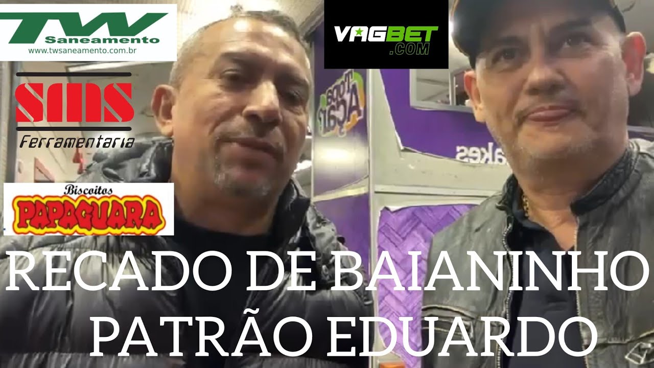 Eduardo patrão de Baianinho de Mauá queria jogo.. não deixou nem o