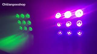 Vídeo: Combo 4 Cañones Wall LED 9x4 RGB interiores y exteriores