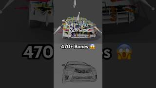 What 470  Bones Rig looks like like. Made in Blender #blender #3d #transformers #trending