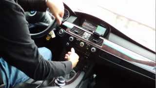 BMW E60 5 series acceleration 0-60, interior cam