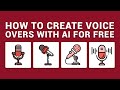 How To Create High-Quality Voice Overs For YouTube Videos With FREE AI Tools