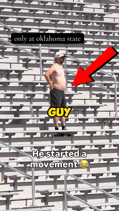 How One Guy Started an EPIC Shirtless Dance Party at a Football Game!