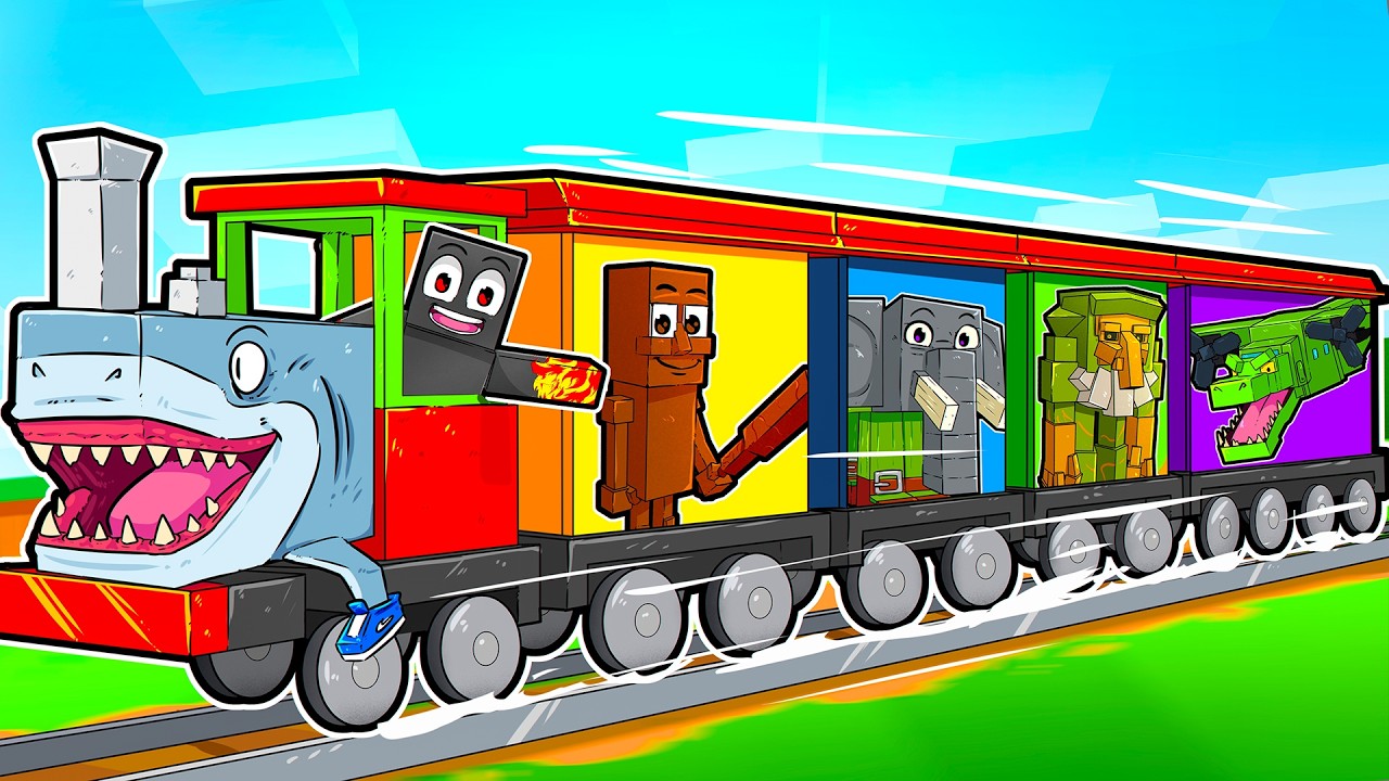 Criei um TREM do TRALALERO TRALALA usando Pouca Coisa!
