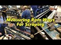 Inspecting & Measuring 36"  Cincinnati Shaper Ram Ways