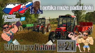 Farming Simulator 2022 | Witamy w Kolonii #21 | Hnojení | I optika může padat dolů 😁😁