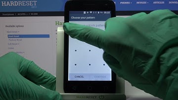 Add Lock Screen Method - ALCATEL U3 2018 & Security Settings