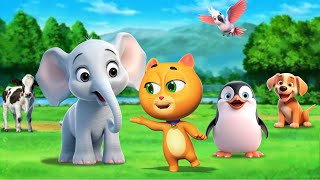 learn colors with animals cow tiger lion gorilla elephant shark crossing animal animation