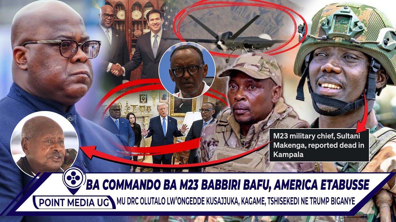 BREAKING BITIISA!! COMMANDO WA M23 AFIRIDDE MU KAMPALA. AMERIKA EYONGEDDE AKAZITO KU KAGAME NE M23