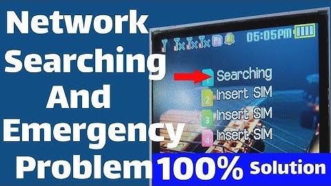 all keypad mobile network searching problem solution